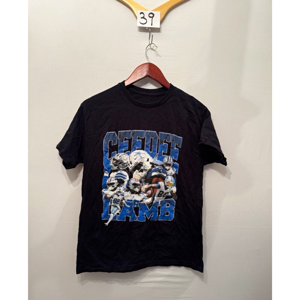 CeeDee Lamb Dallas Cowboys Graphic T Shirt Black NFL Football #88 Tee